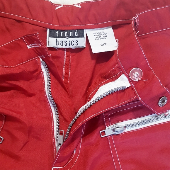 Vintage🔥Trend Basic🔥Zipped Pocket Cargo Sporty Beach Shorts - Picture 4 of 4